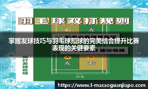 掌握发球技巧与羽毛球扣球的完美结合提升比赛表现的关键要素